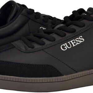 BRAND NEW GENUINE GUESS MEN'S BAZTO SNEAKERS SIZE 9.5M BLACK W/GRAY BOTTOM $89